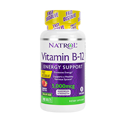 VITAMIN B-12 ENERGY SUPPORT 5000mcg (Maximum Strength, Fast Dissolve) (Strawberry) 100 Tab by Natrol
