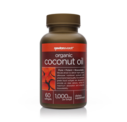 COCONUT OIL (Organic) 1000mg 60 Softgels by Newton Everett Nutraceuticals