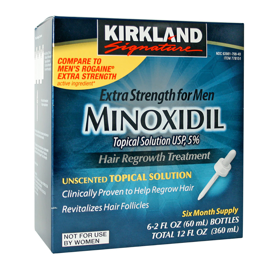 MINOXIDIL 5% PER UOMO 6 bottiglie x 60ml (Provvista da 6 Mesi)