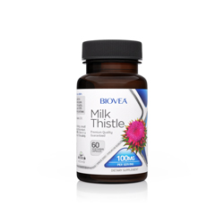 MILK THISTLE 100mg 60 Vegetarian Capsules by BIOVEA