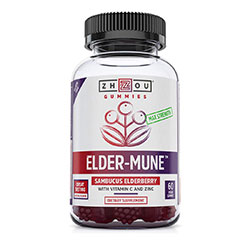 ELDERBERRY-IMMUNE 60 Gummies (Vegan) by Zhou