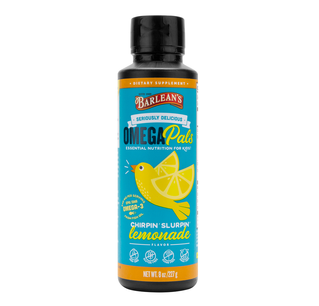 OMEGA KIDS SWIRL OMEGA-3 FISH OIL (Lemonade) (8oz) 227g by Barlean's -  BIOVEA SOUTH KOREA