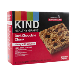KIND HEALTHY GRAINS BAR (Dark Chocolate Chunk) 5 Bars (1.2oz) 35g by KIND