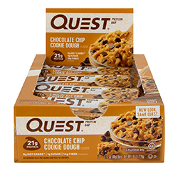 QUEST NUTRITION BARRAS de PROTEÍNAS (masa para galletas) (Keto) 12 Barras by Quest Nutrition