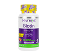 Obraz Tabletki z biotyną BIOTIN BEAUTY 10 000 mcg (maksymalne stężenie, szybko rozpuszczalne) (truskawkowe), 60 tabletek