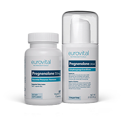 PACOTE BÔNUS PREGNENOLONE (Cápsulas e Creme) by EuroVital