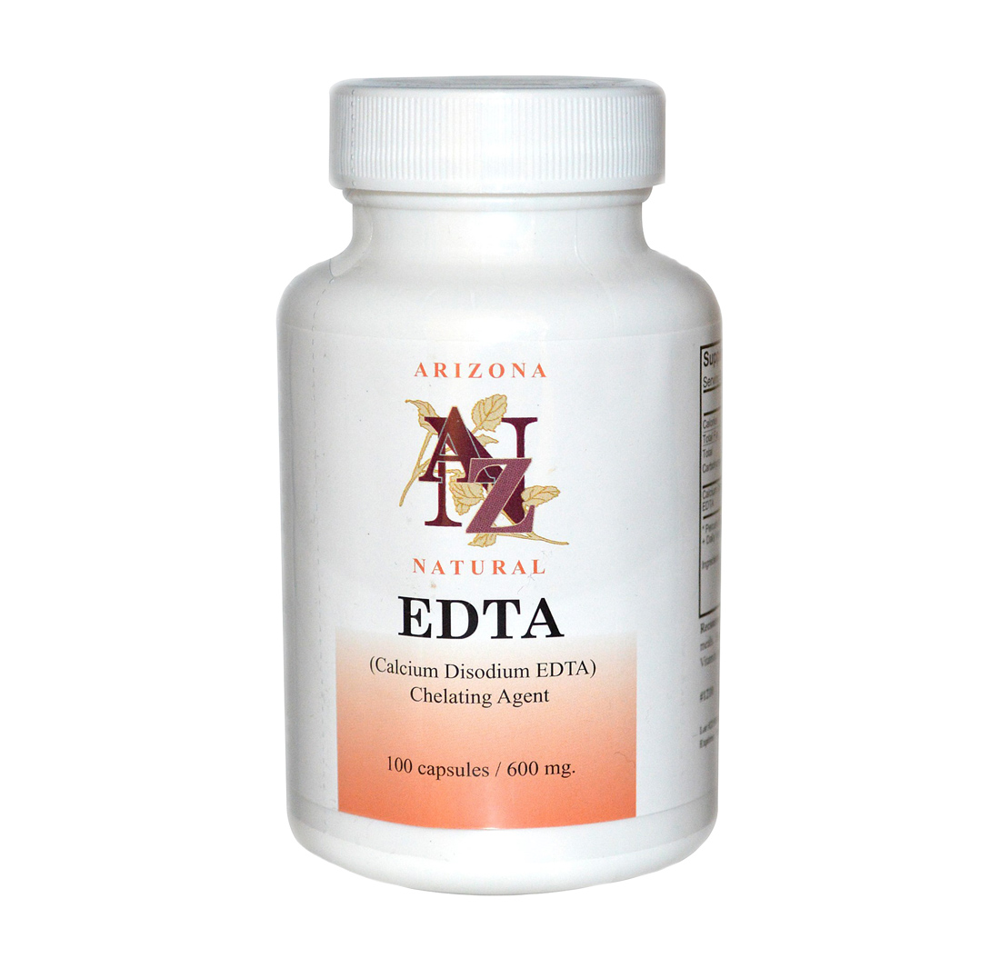EDTA (Calcium Disodium) Chelating Agent 600mg 100 Capsules