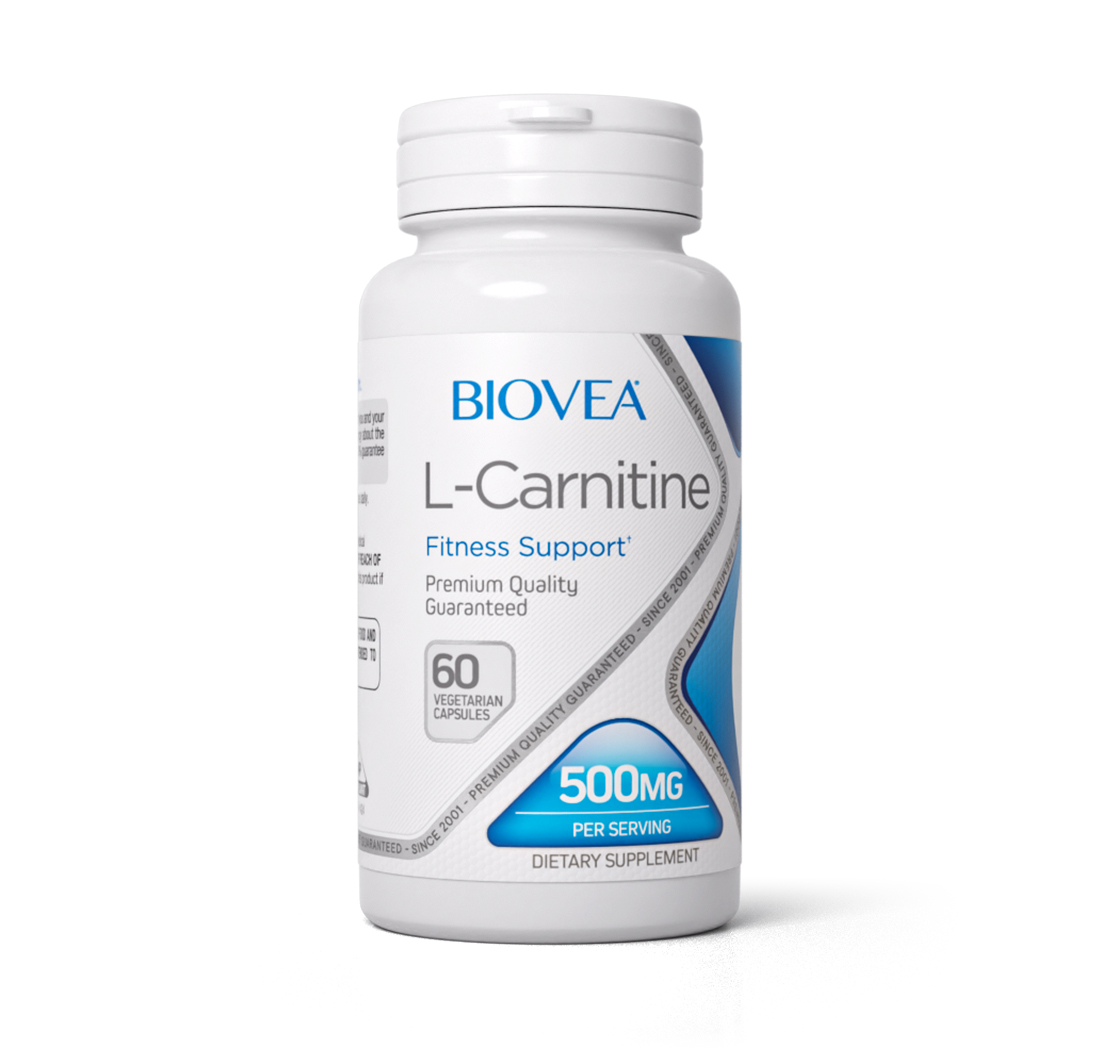 L-CARNITINE 500mg 60 Vegetarian Capsules by BIOVEA