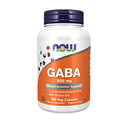 GABA 500mg 100 Vegetarian Capsules by NOW