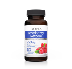 RASPBERRY KETONE 750mg 60 Vegetarian Capsules by BIOVEA