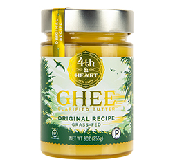 GRASS-FED GHEE BUTTER (Keto) (Paleo) (9oz) 256g by 4th & Heart
