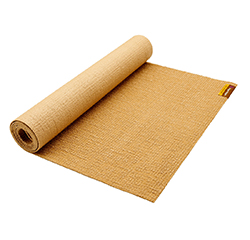 SATTVA JUTE YOGA MAT (24in x 68in x 1/8in) 61cm x 173cm x 3mm by Hugger Mugger
