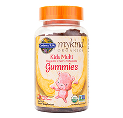MYKIND ORGANICS KIDS MULTI GUMMIES (Organic) (Fruit Flavor) 120 Vegan Gummy Bears by Garden of Life