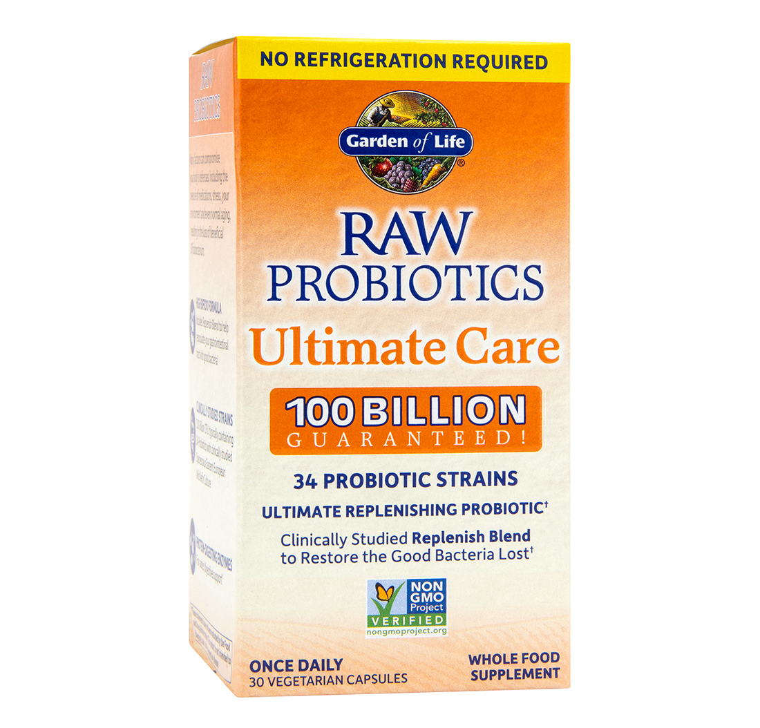 Raw Probiotics Ultimate Care 100 Billion Cfu 30 Vegetarian