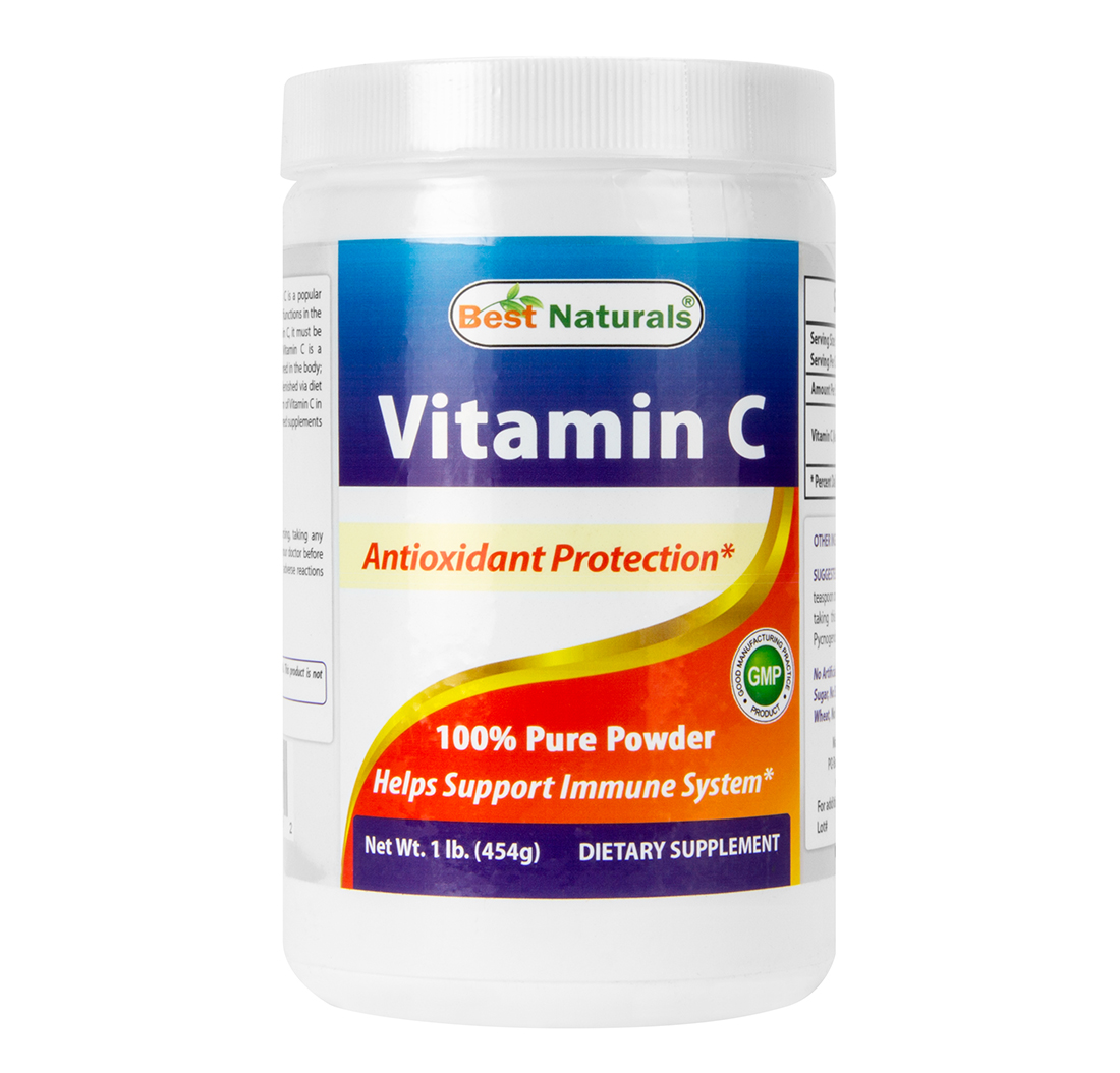 VITAMIN C POWDER (1lb) 454g by Best Naturals - BIOVEA TAIWAN