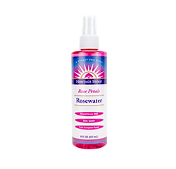 ROSEWATER (Rose Petals) with Atomizer (8 fl oz) 240ml by Heritage Store