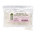 Image of CLEAR EMPTY VEGETABLE CAPSULES (Size "0")