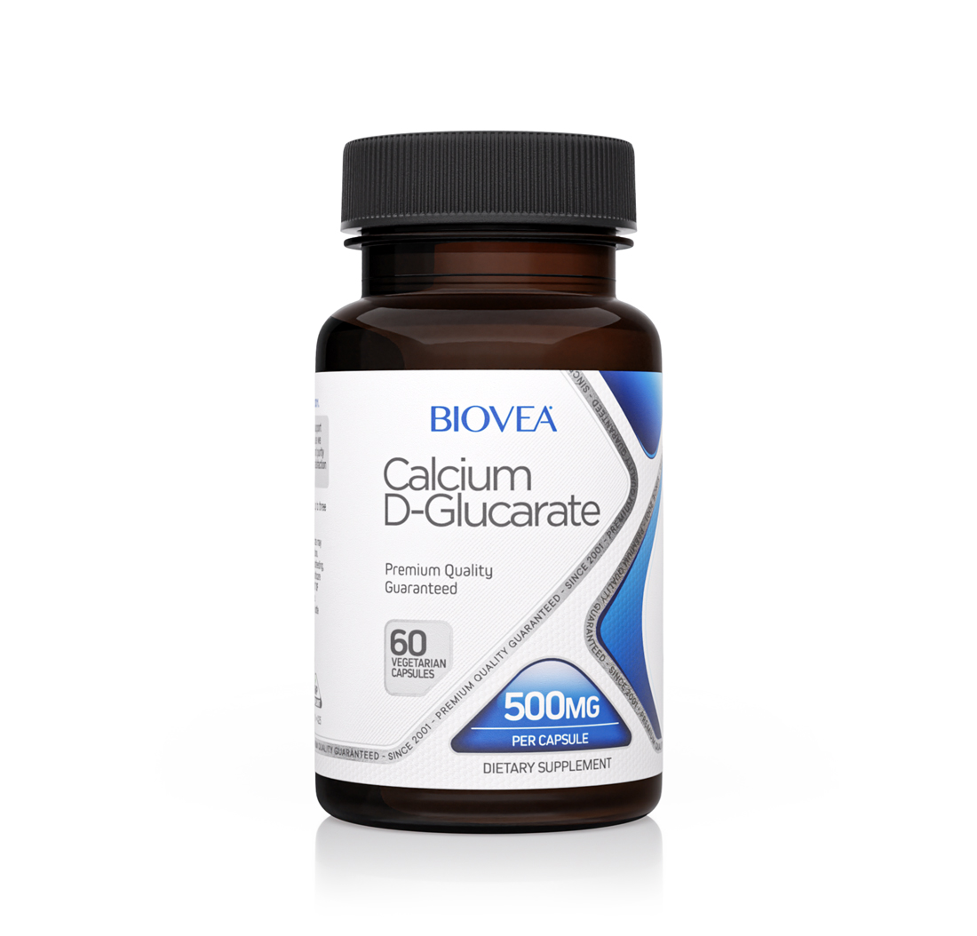 Complément D-Glucarate De Calcium 500 Mg - Détox Foie & Ménopause - 30/60/120 Gélules - Neuf