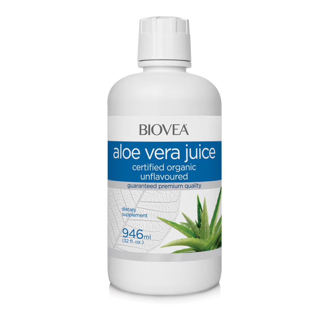 ALOE VERA JUICE CERTIFIED ORGANIC 946ml | BIOVEA                                                                             