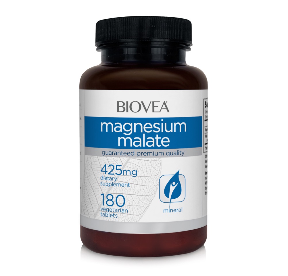 Magnesium Malate 425mg 180 Vegetarian Tablets