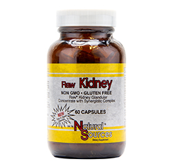 KIDNEY GLANDULAR (Raw Grass Fed) 60 Capsules by Natural Sources