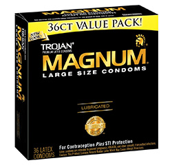 MAGNUM LUBRICATED CONDOMS 36 Pack by Trojan