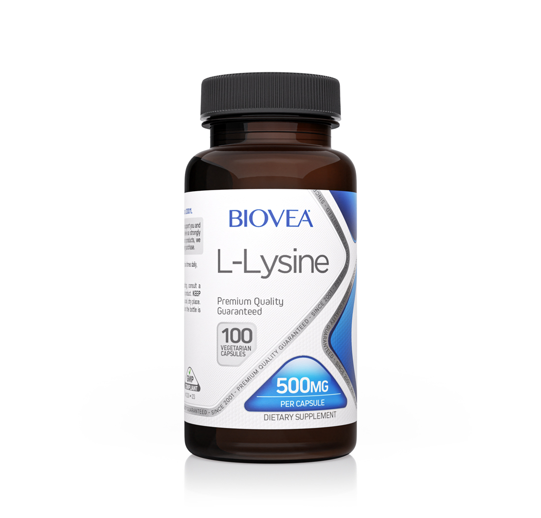L-LYSINE 500mg 100 Vegetarian Capsules