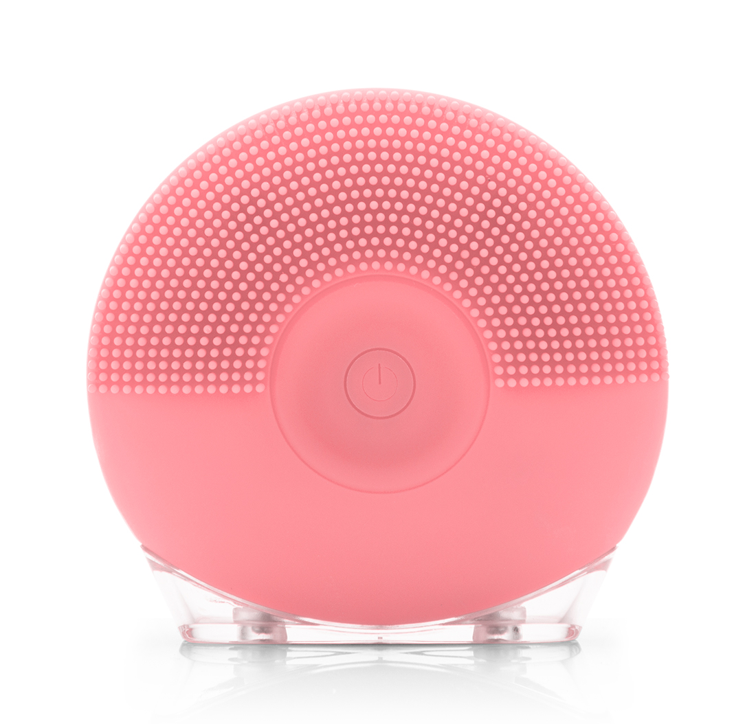 MINI SILICONE FACIAL CLEANSING BRUSH (Light Pink) (USB)