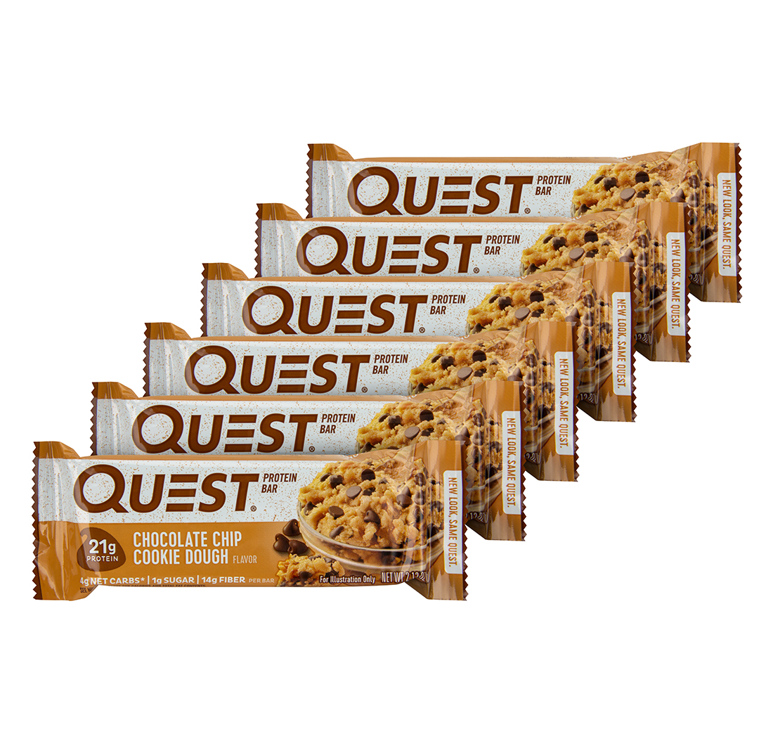QUEST NUTRITION PROTEIN BAR (Chocolate Chip Cookie Dough) (Keto) 6 Bars by Quest  Nutrition - BIOVEA USA