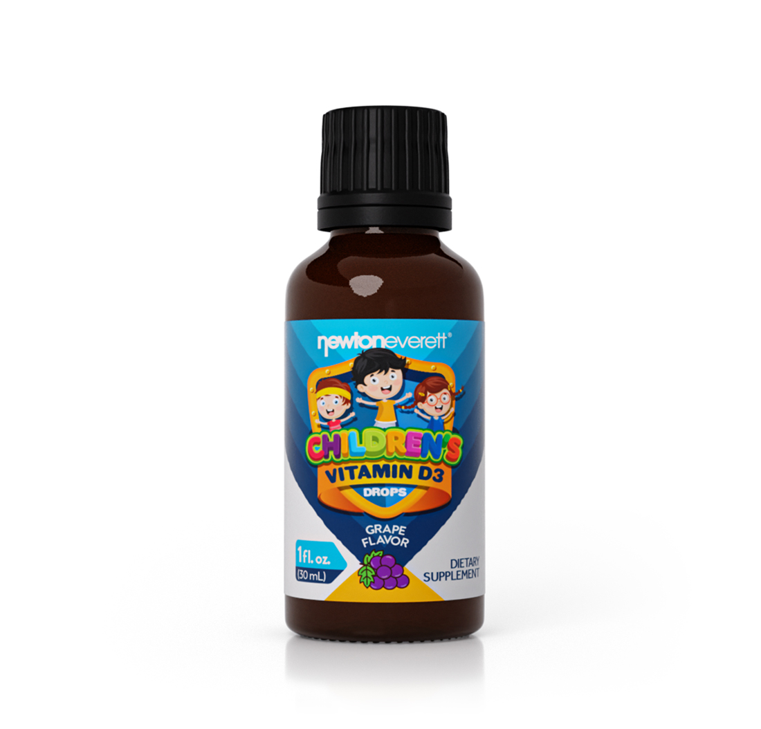 CHILDREN'S VITAMIN D3 LIQUID DROPS (Grape) (Alcohol Free) (1 fl oz) 30ml