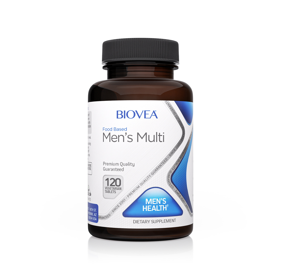 MEN'S MULTIVITAMIN (Food Based) 120 Vegetarian Tablets