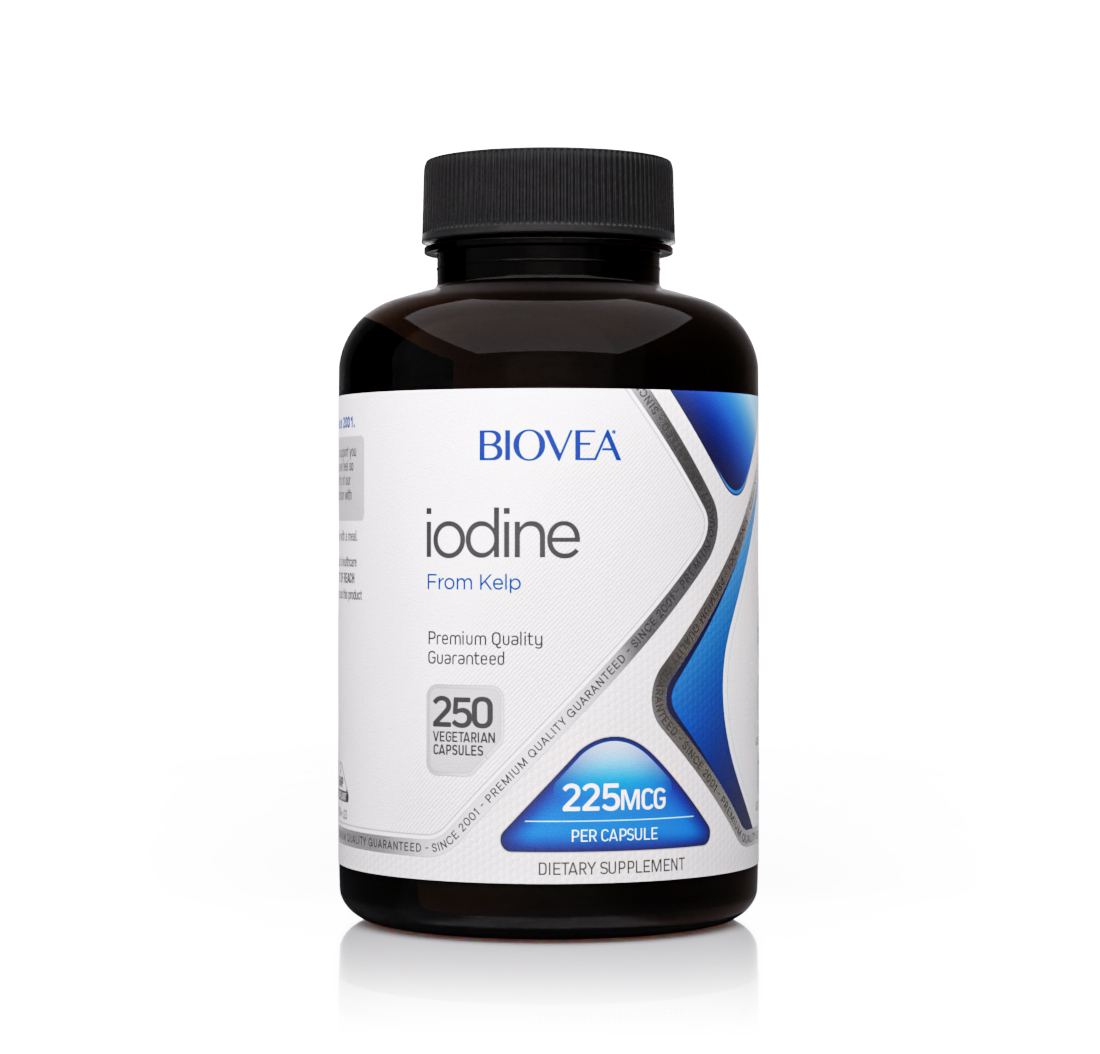 IODINE FROM KELP 225mcg 250 Vegetarian Capsules