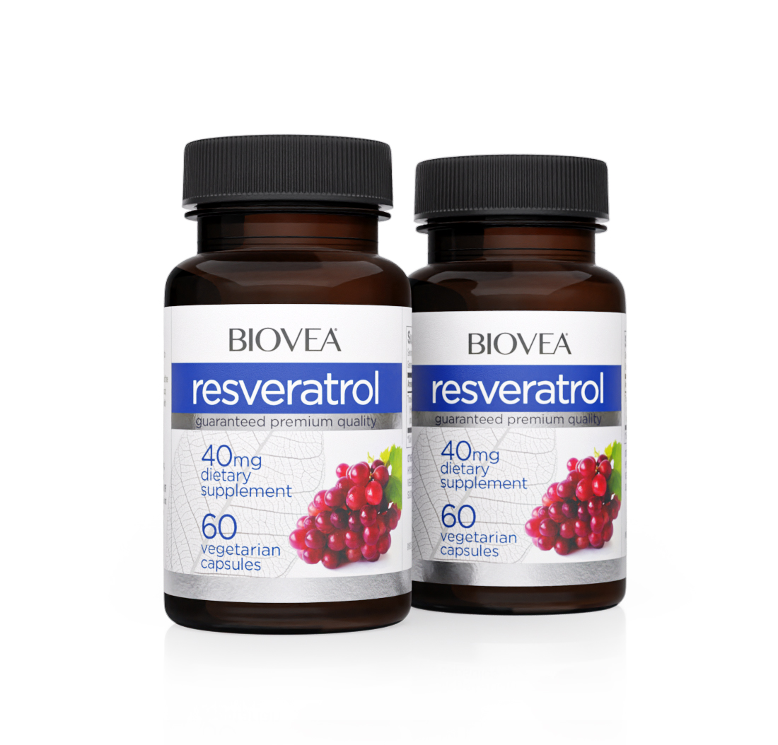RESVERATROL 40mg 120 Capsules VALUE PACK