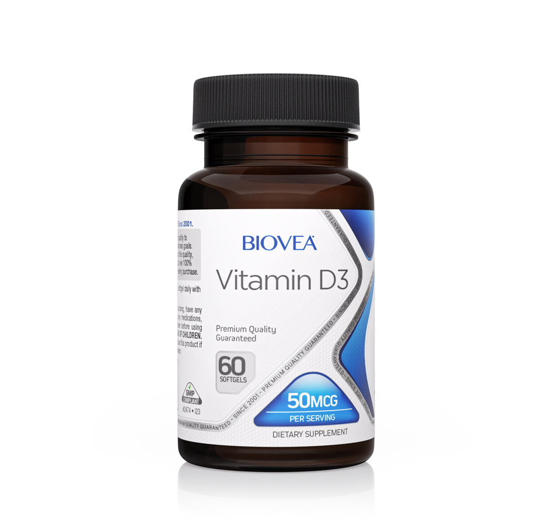 VITAMIN D3 50mcg 60 Softgels