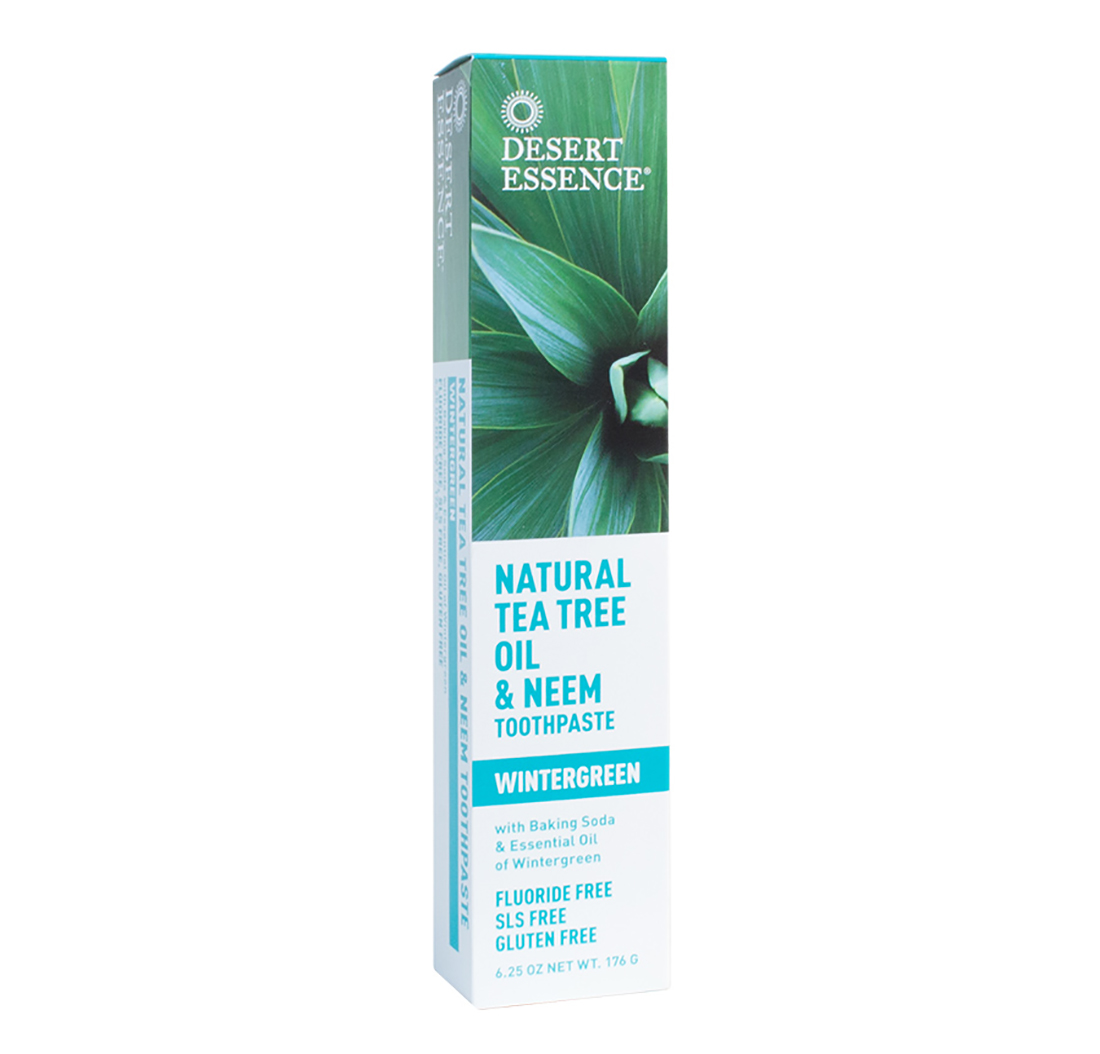 NATURAL TEA TREE OIL & NEEM TOOTHPASTE (Wintergreen) (6.25oz) 176g