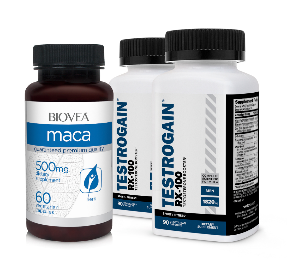 TESTROGAIN RX-100 & MACA VALUE PACK