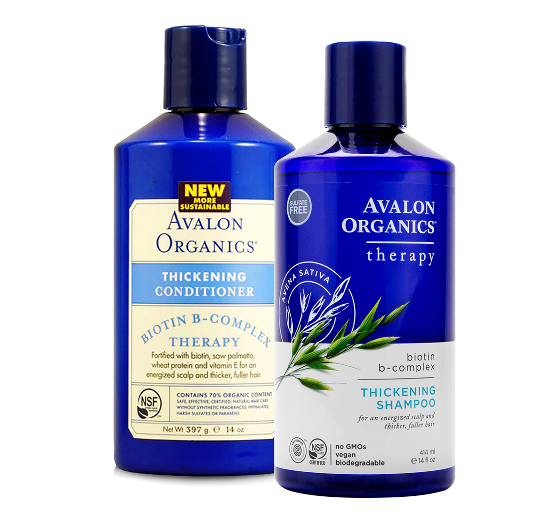 B COMPLEX THICKENING SHAMPOO & CONDITIONER (Organic) VALUE PACK Avalon Organics - BIOVEA USA