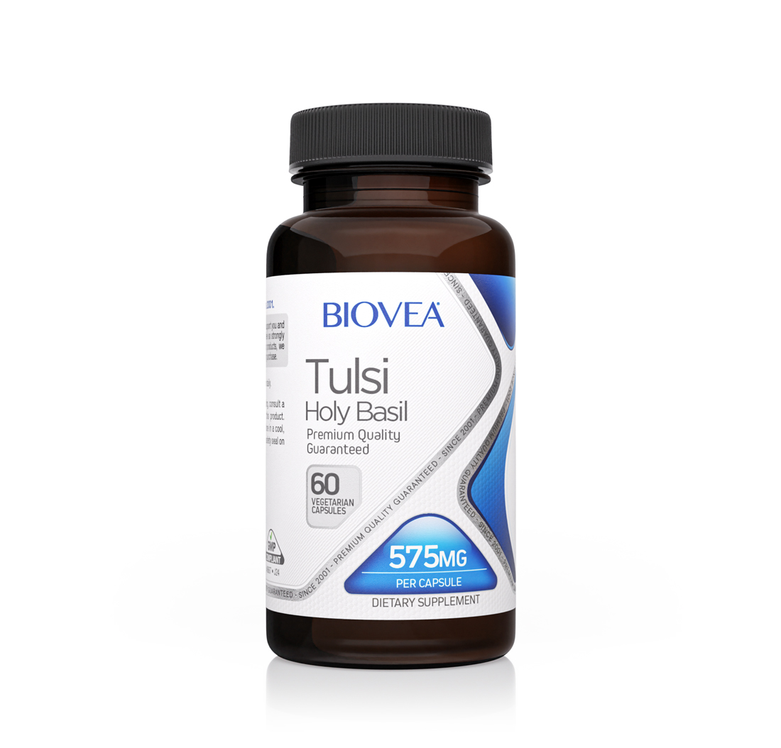 TULSI HOLY BASIL 575mg 60 Vegetarian Capsules